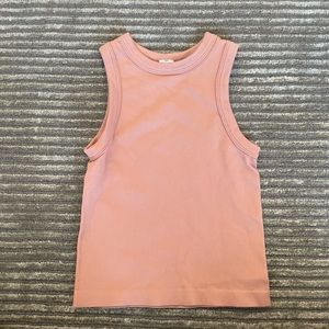 pink dynamic full length tank top